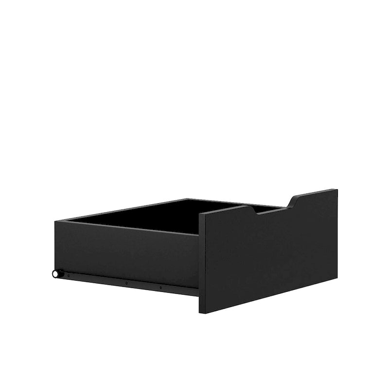 Black Entryway Hall Tree with Coat Hooks Shoe Storage and Drawers