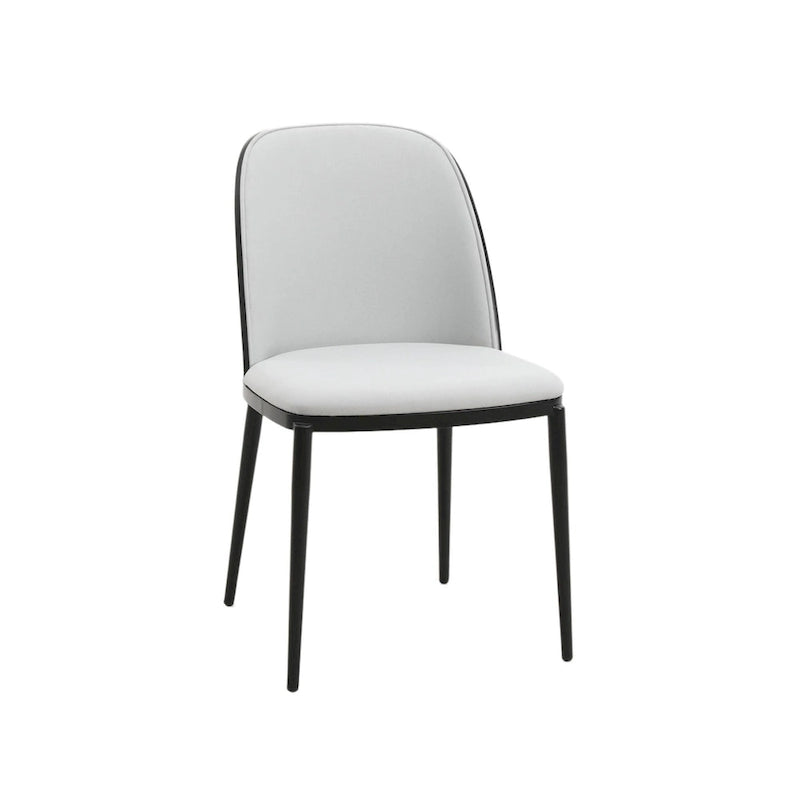 Upholstered Velvet Dining Side Chair with Steel Frame Mid-Century Modern
