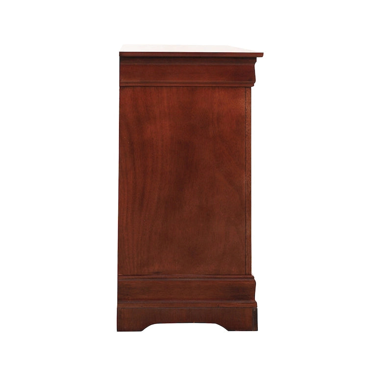6-Drawer Bedroom Dresser Wood Veneer Traditional Style Multi-Color