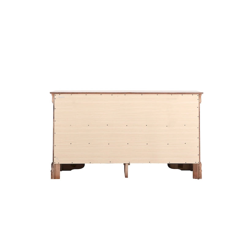6-Drawer Bedroom Dresser Wood Veneer Traditional Style Multi-Color
