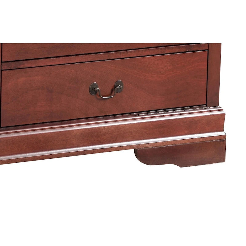 6-Drawer Bedroom Dresser Wood Veneer Traditional Style Multi-Color