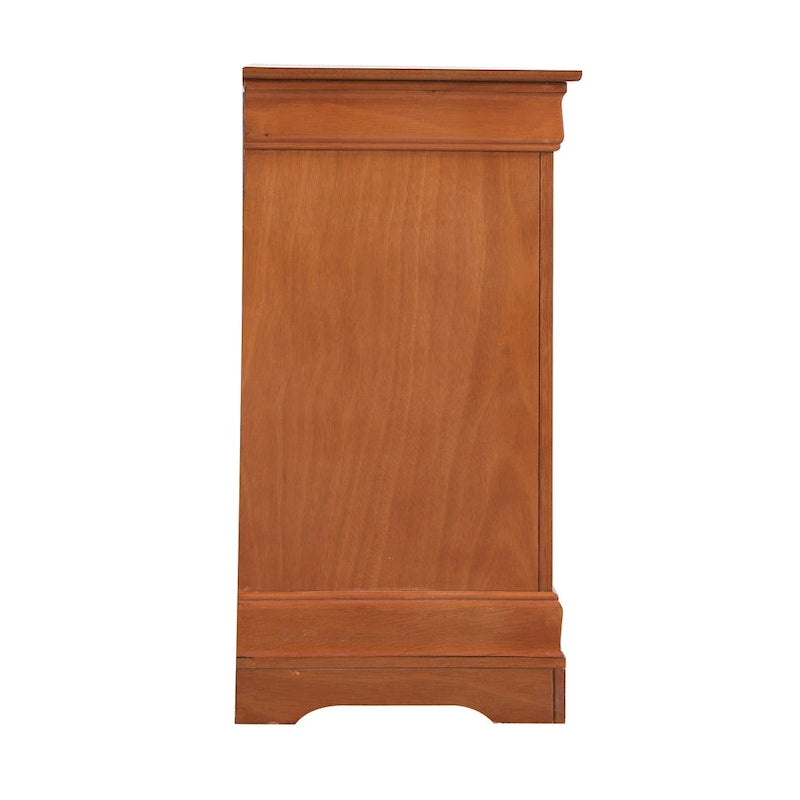 6-Drawer Bedroom Dresser Wood Veneer Traditional Style Multi-Color