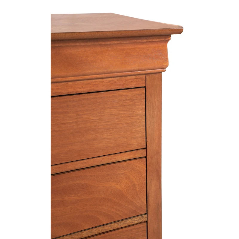 6-Drawer Bedroom Dresser Wood Veneer Traditional Style Multi-Color
