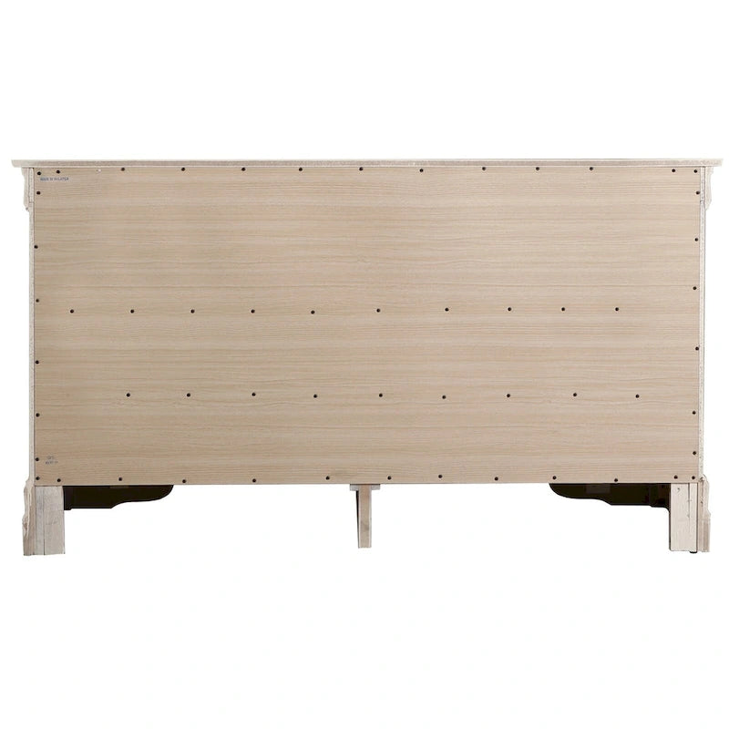 6-Drawer Bedroom Dresser Wood Veneer Traditional Style Multi-Color