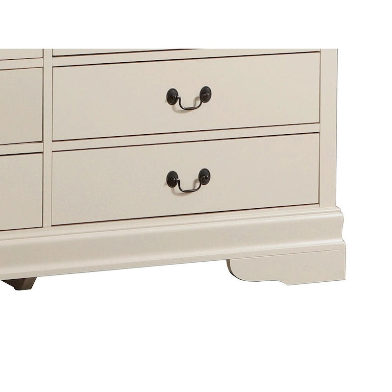 6-Drawer Bedroom Dresser Wood Veneer Traditional Style Multi-Color
