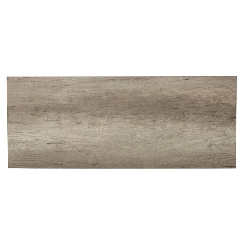Sandstone Wood Dining Bench with Tapered Legs and Bead Molding Detail